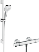 HansGrohe Croma Select E Aplike Duş Sistemi Vario, Ecostat Comfort Termostat Ve 65 Cm Duş Barı İle - 27081400
