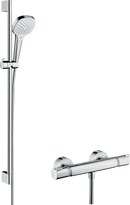 HansGrohe Croma Select E Aplike Duş Sistemi Vario, Ecostat Comfort Termostat Ve 90 Cm Duş Barı İle - 27082400