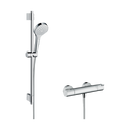 HansGrohe Croma Select S Aplike Duş Sistemi Vario, Ecostat 1001 Cl Termostat Ve 72 Cm Duş Barı İle - 27833400