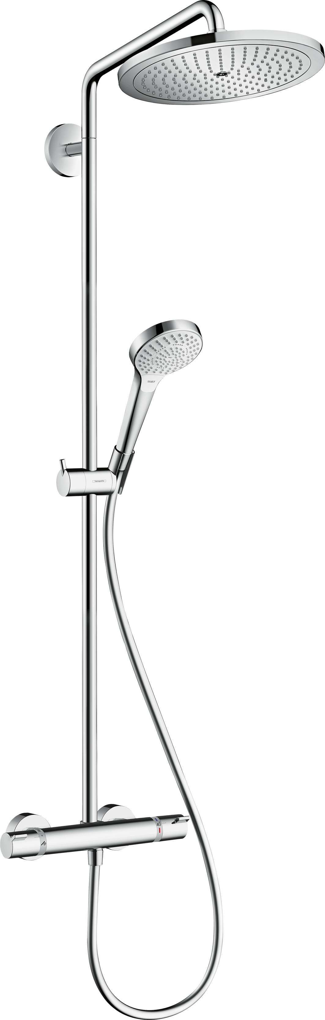 HansGrohe Croma Select S Duş Kolonu 280 1 Jet, Ecosmart, 9 Lt/Dk, Termostat İle - 26794000