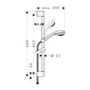 HansGrohe Crometta 85 Duş Seti Multi, 65 Cm Duş Barı İle - 27767000