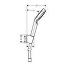 HansGrohe Crometta Duş Askı Seti 1 Jet, 125 Cm Duş Hortumu İle - 26690400