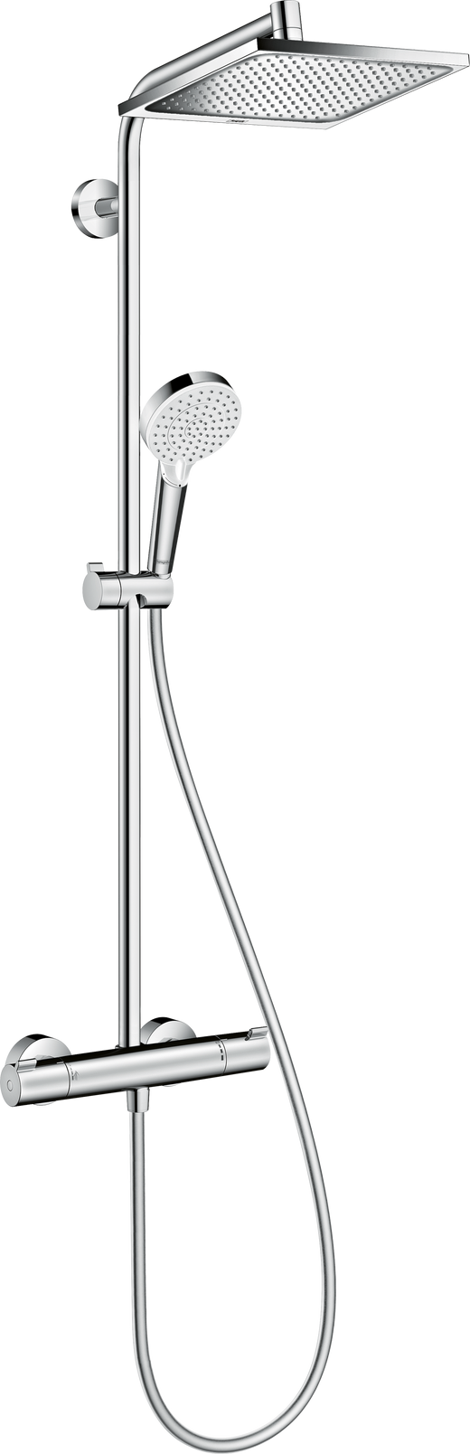 HansGrohe Crometta E Duş Kolonu 240 1 Jet, Ecosmart, Termostat İle - 27281000