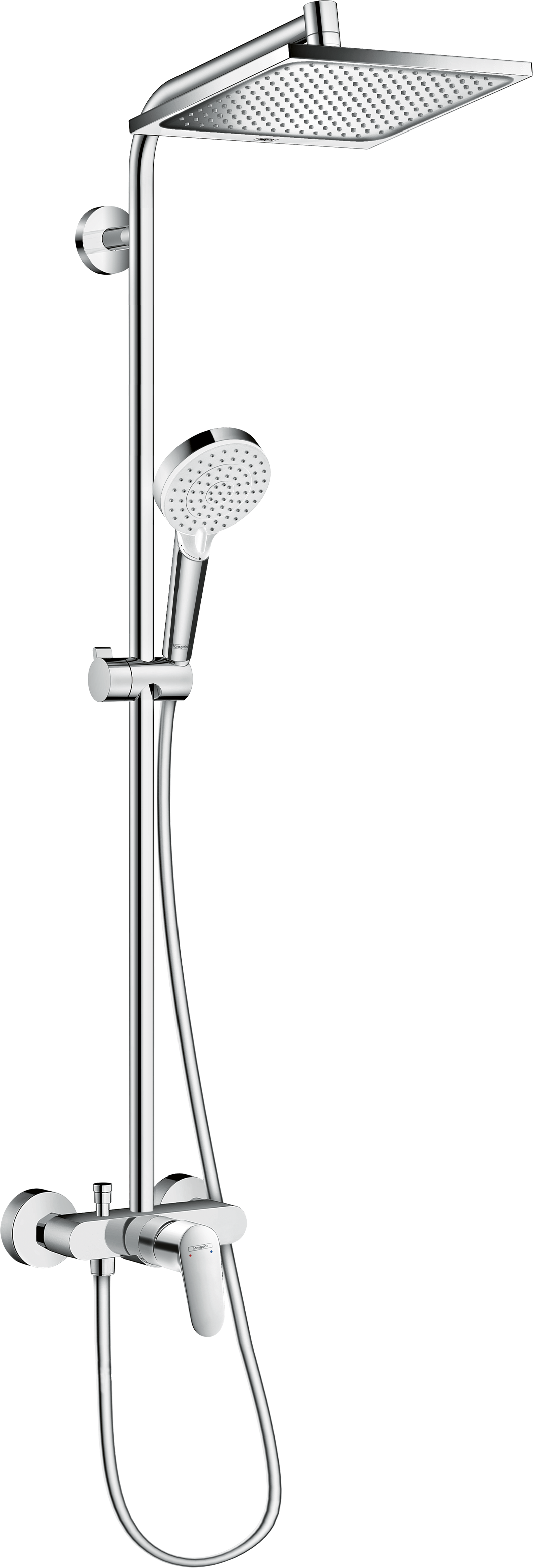HansGrohe Crometta E Duş Kolonu 240 1 Jet, Tek Kollu Batarya İle - 27284000