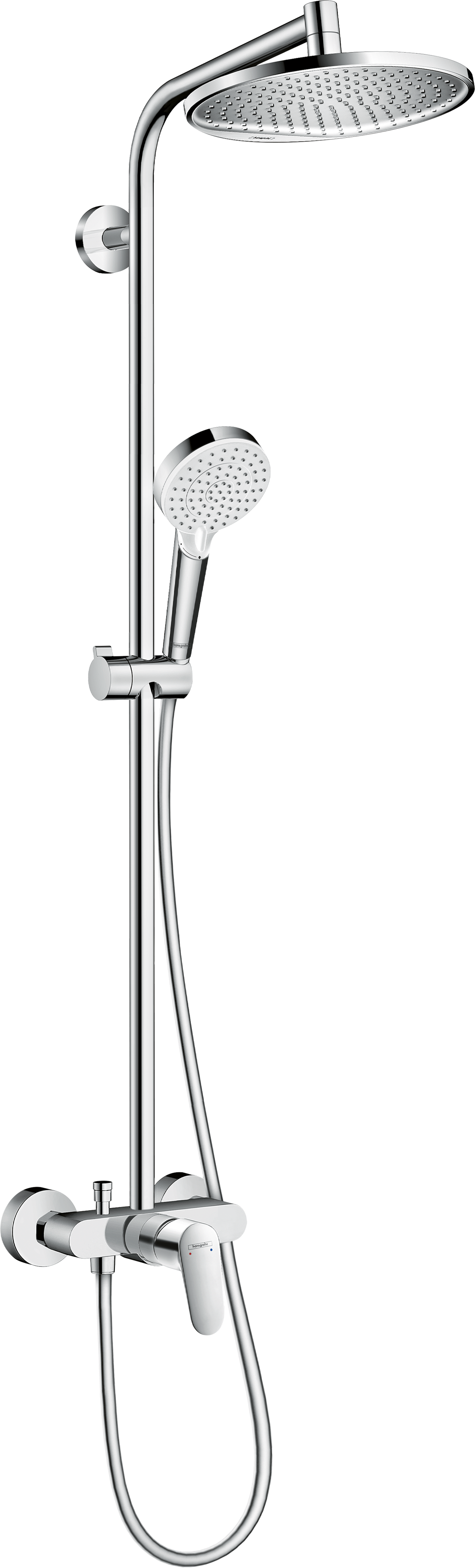 HansGrohe Crometta S Duş Kolonu 240 1 Jet, Tek Kollu Batarya İle - 27269000