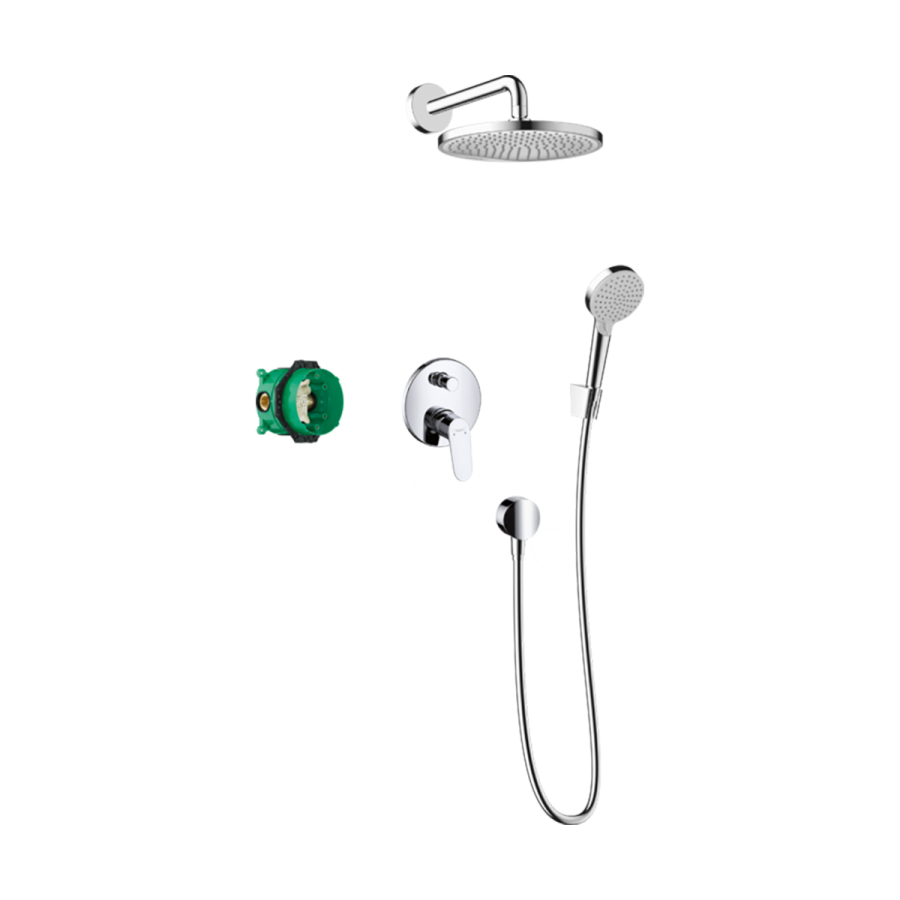 HansGrohe Crometta S Duş Sistemi 240 1Jet Tek Kollu Batarya İle - 27958000