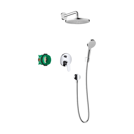 HansGrohe Crometta S Duş Sistemi 240 1Jet Tek Kollu Batarya İle - 27958000