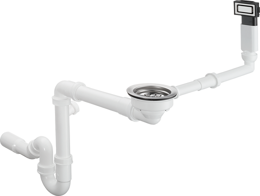 HansGrohe D14 - 10 Manuel Gider Ve Taşma Seti Tek Hazneli İçin - 43921800