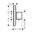 HansGrohe Ecostat E Termostat Yüksek Debi, Ankastre Montaj  - 15706000
