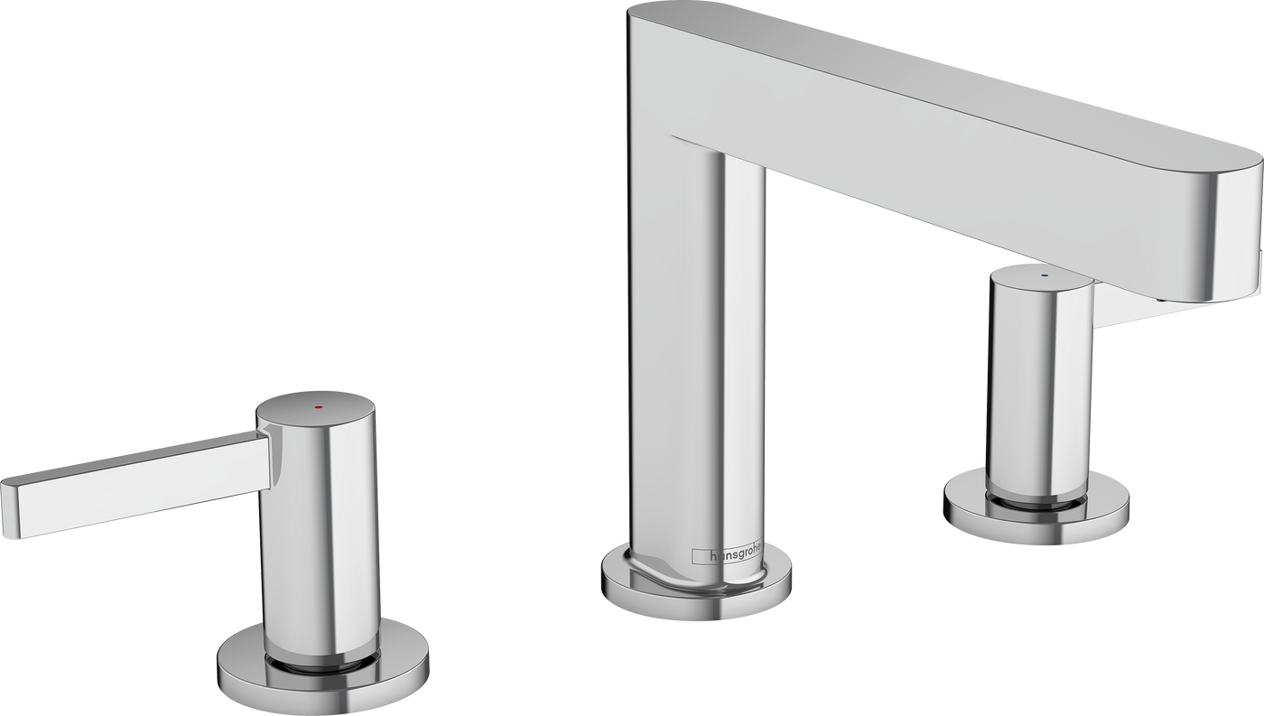 HansGrohe Finoris 3 - Delikli Lavabo Bataryası 110, Bas - Aç Gider Seti İle - 76033000