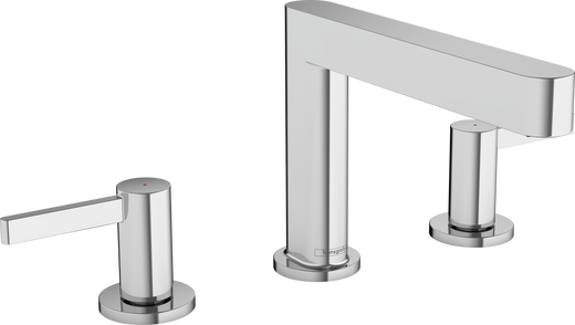 HansGrohe Finoris 3 - Delikli Lavabo Bataryası 110, Bas - Aç Gider Seti İle - 76033000