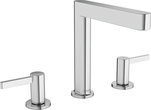HansGrohe Finoris 3 - Delikli Lavabo Bataryası 160, Bas - Aç Gider Seti İle - 76034000