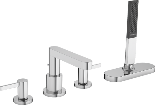 HansGrohe Finoris 4 - Delikli Küvet Kenarı Banyo Bataryası Sbox İle - 76444000