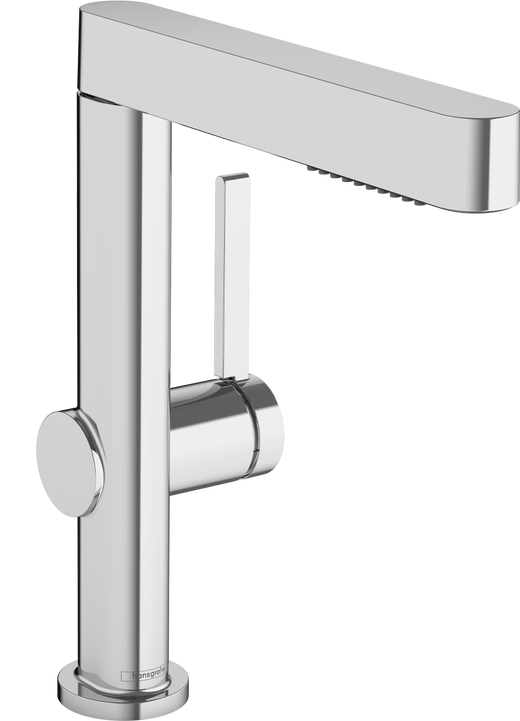 HansGrohe Finoris Tek Kollu Lavabo Bataryası 230, Çekilebilir El Duşu, 2Jet Ve Bas - Aç Gider Seti İle - 76063000
