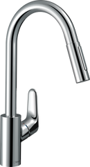 HansGrohe Focus M41 Tek Kollu Eviye Bataryası 240, Eco, Çekilebilir El Duşu, 2Jet - 31833000