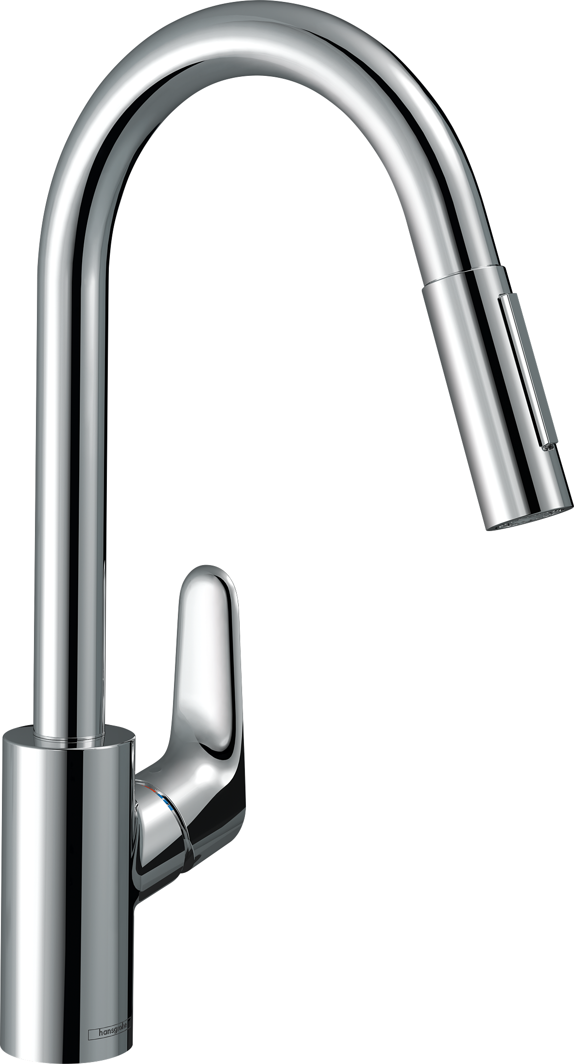 HansGrohe Focus M41 Tek Kollu Eviye Bataryası 240, Eco, Çekilebilir El Duşu, 2Jet - 31833000