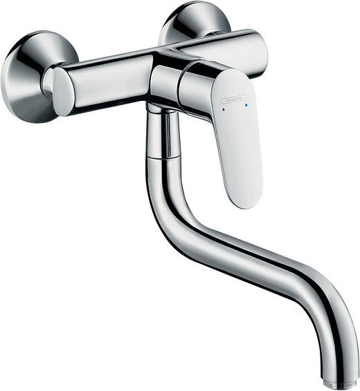 HansGrohe Focus M41 Tek Kollu Eviye Bataryası Duvardan Kısa Gaga, 1Jet - 31825000
