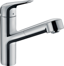 HansGrohe Focus M42 Tek Kollu Eviye Bataryası 150, Çekilebilir Gaga, 1Jet - 71814000