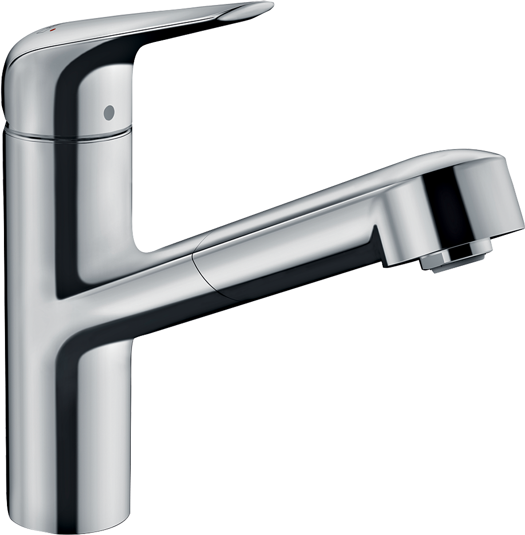 HansGrohe Focus M42 Tek Kollu Eviye Bataryası 150, Çekilebilir Gaga, 1Jet - 71814000