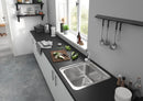 HansGrohe Focus M42 Tek Kollu Eviye Bataryası 150, Çekilebilir Gaga, 1Jet - 71814000