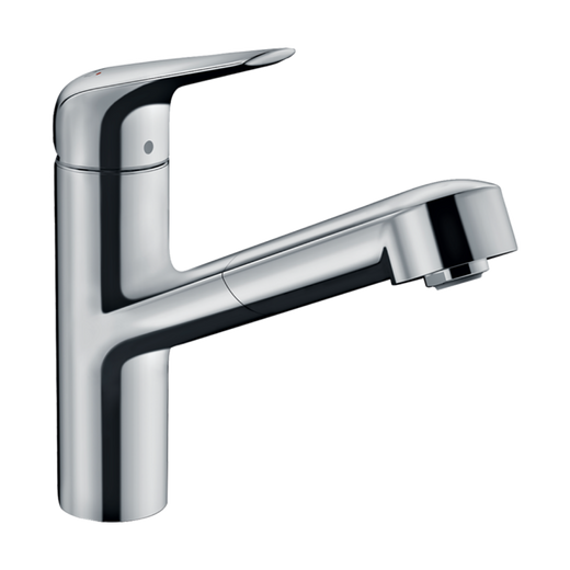 HansGrohe Focus M42 Tek Kollu Eviye Bataryası 150, Çekilebilir Gaga, 1Jet, Sbox - 71829000