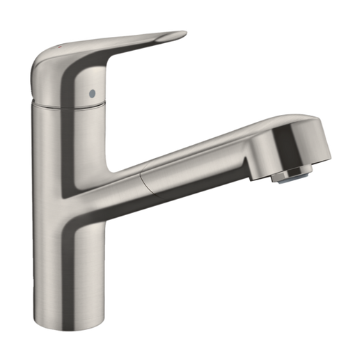 HansGrohe Focus M42 Tek Kollu Eviye Bataryası 150, Çekilebilir Gaga, 1Jet, Sbox - 71829800