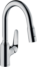 HansGrohe Focus M42 Tek Kollu Eviye Bataryası 180, Çekilebilir El Duşu, 2Jet - 71801000