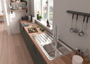 HansGrohe Focus M42 Tek Kollu Eviye Bataryası 220, Çekilebilir El Duşu, 2Jet - 71800000
