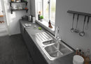 HansGrohe Focus M42 Tek Kollu Eviye Bataryası 220, Çekilebilir El Duşu, 2Jet - 71800000
