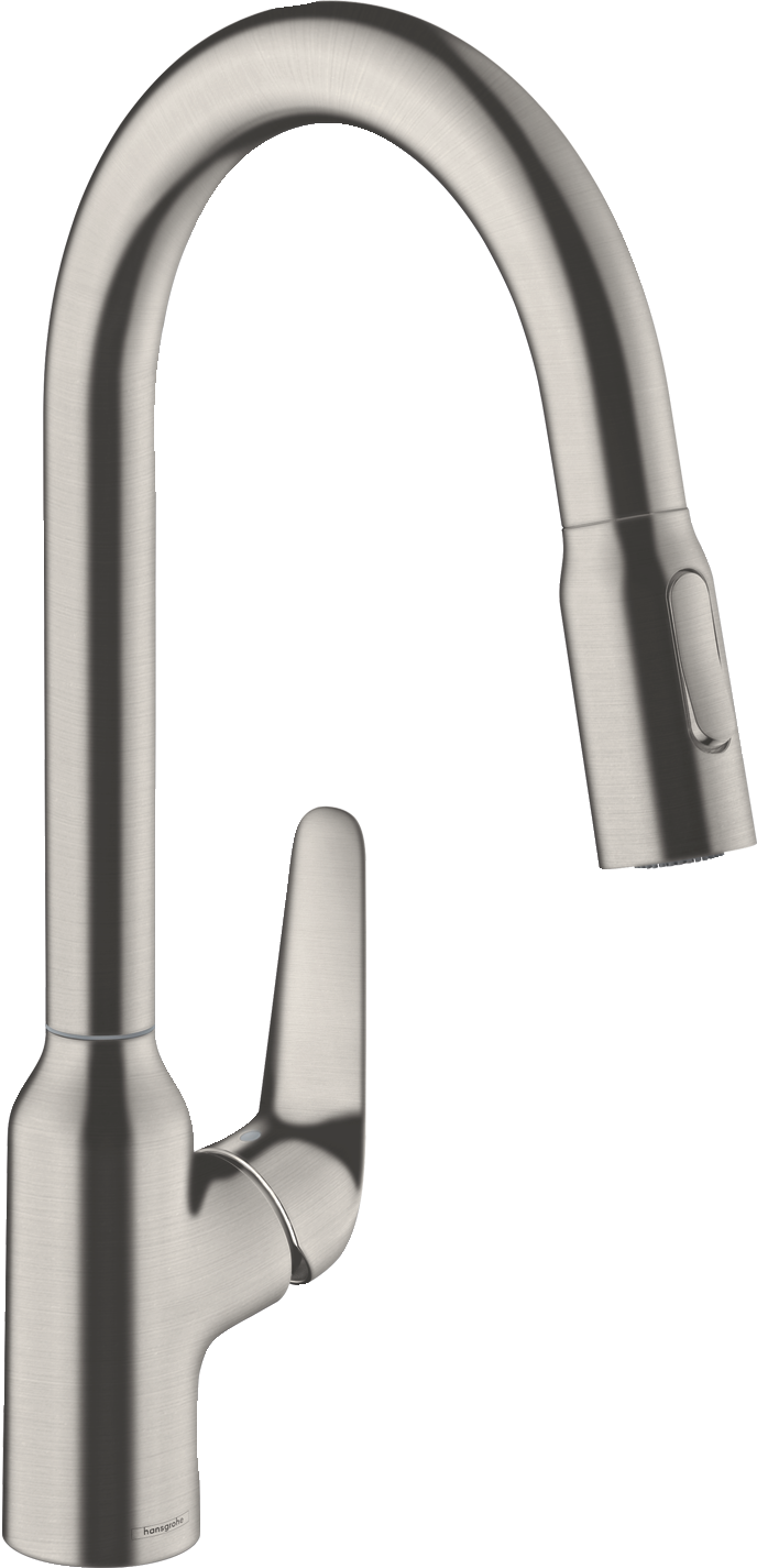 HansGrohe Focus M42 Tek Kollu Eviye Bataryası 220, Çekilebilir El Duşu, 2Jet - 71800800