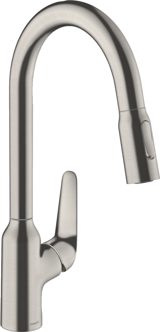 HansGrohe Focus M42 Tek Kollu Eviye Bataryası 220, Çekilebilir El Duşu, 2Jet - 71800800