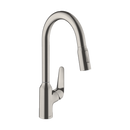 HansGrohe Focus M42 Tek Kollu Eviye Bataryası 220, Çekilebilir El Duşu, 2Jet, Sbox - 71820800
