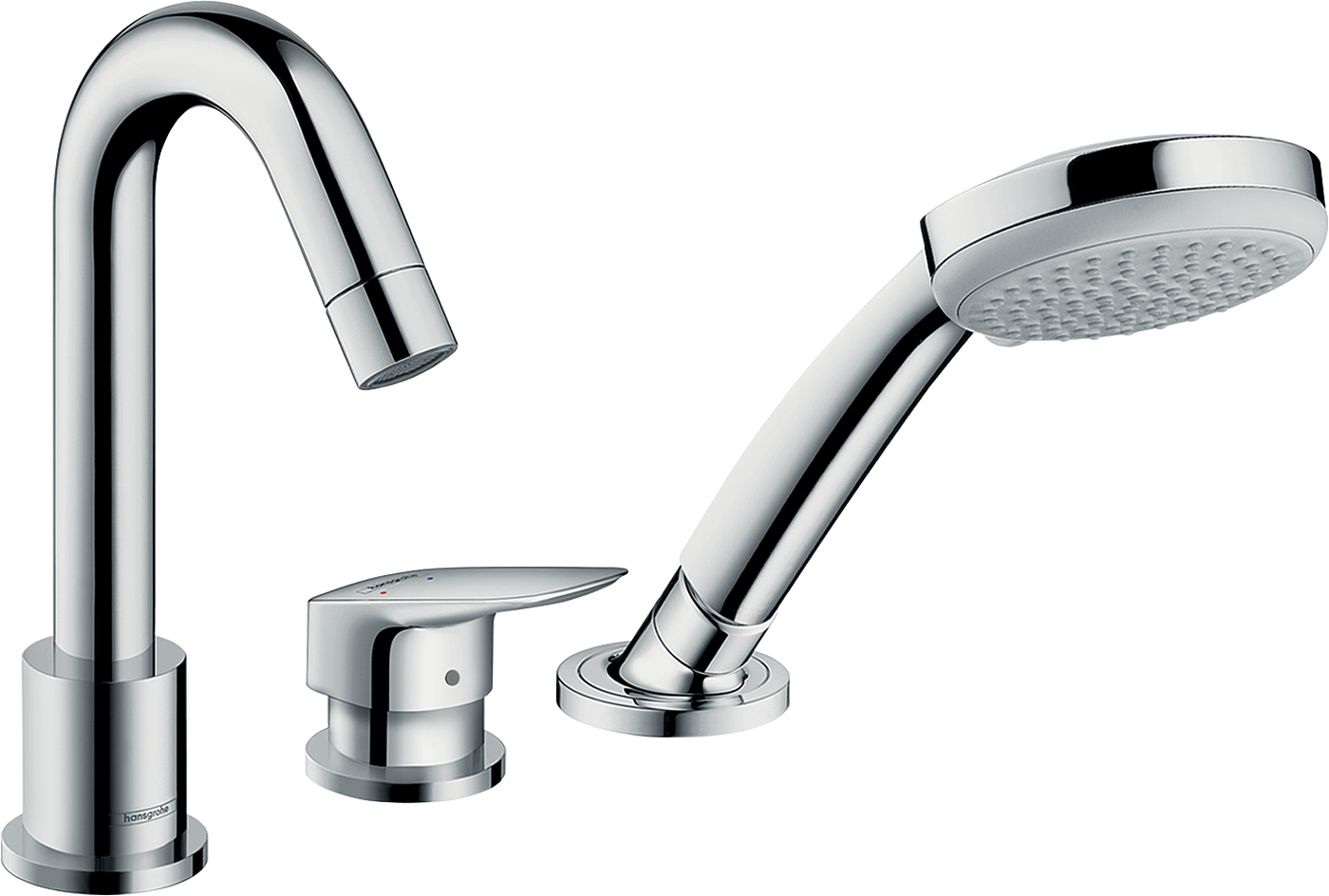 HansGrohe Logis 3 - Delikli Küvet Kenarı Tek Kollu Banyo Bataryası - 71310000
