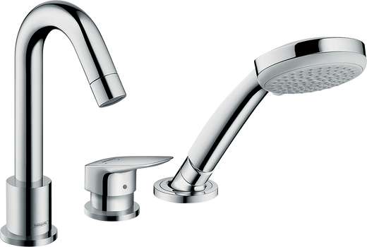 HansGrohe Logis 3 - Delikli Küvet Kenarı Tek Kollu Banyo Bataryası - 71310000