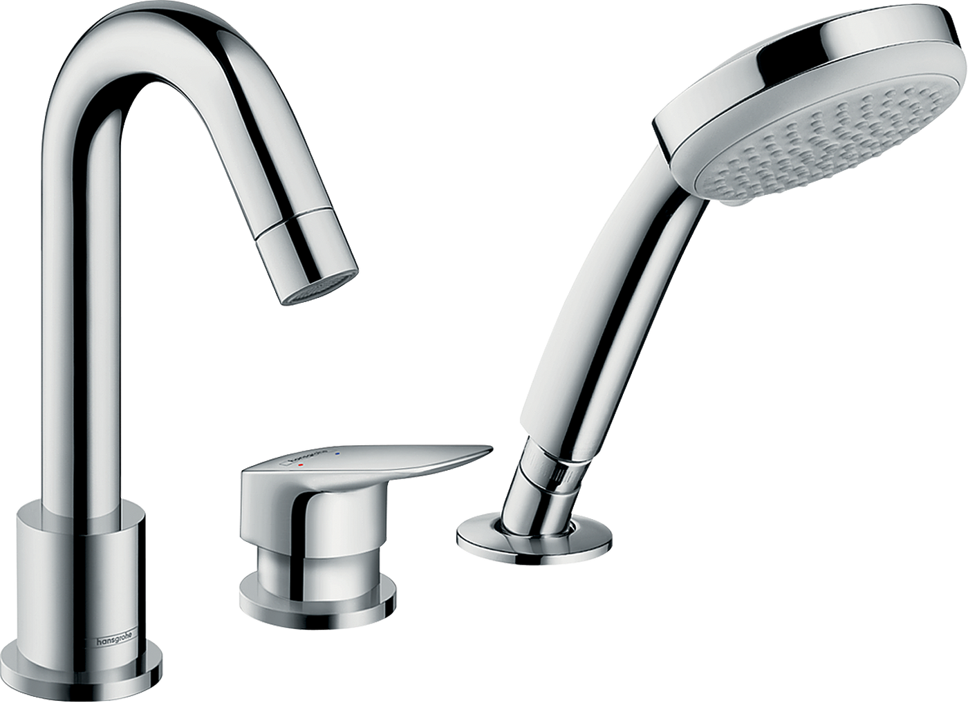 HansGrohe Logis 3 - Delikli Küvet Kenarı Tek Kollu Banyo Bataryası - 71313000
