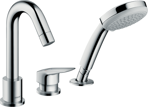 HansGrohe Logis 3 - Delikli Küvet Kenarı Tek Kollu Banyo Bataryası - 71313000