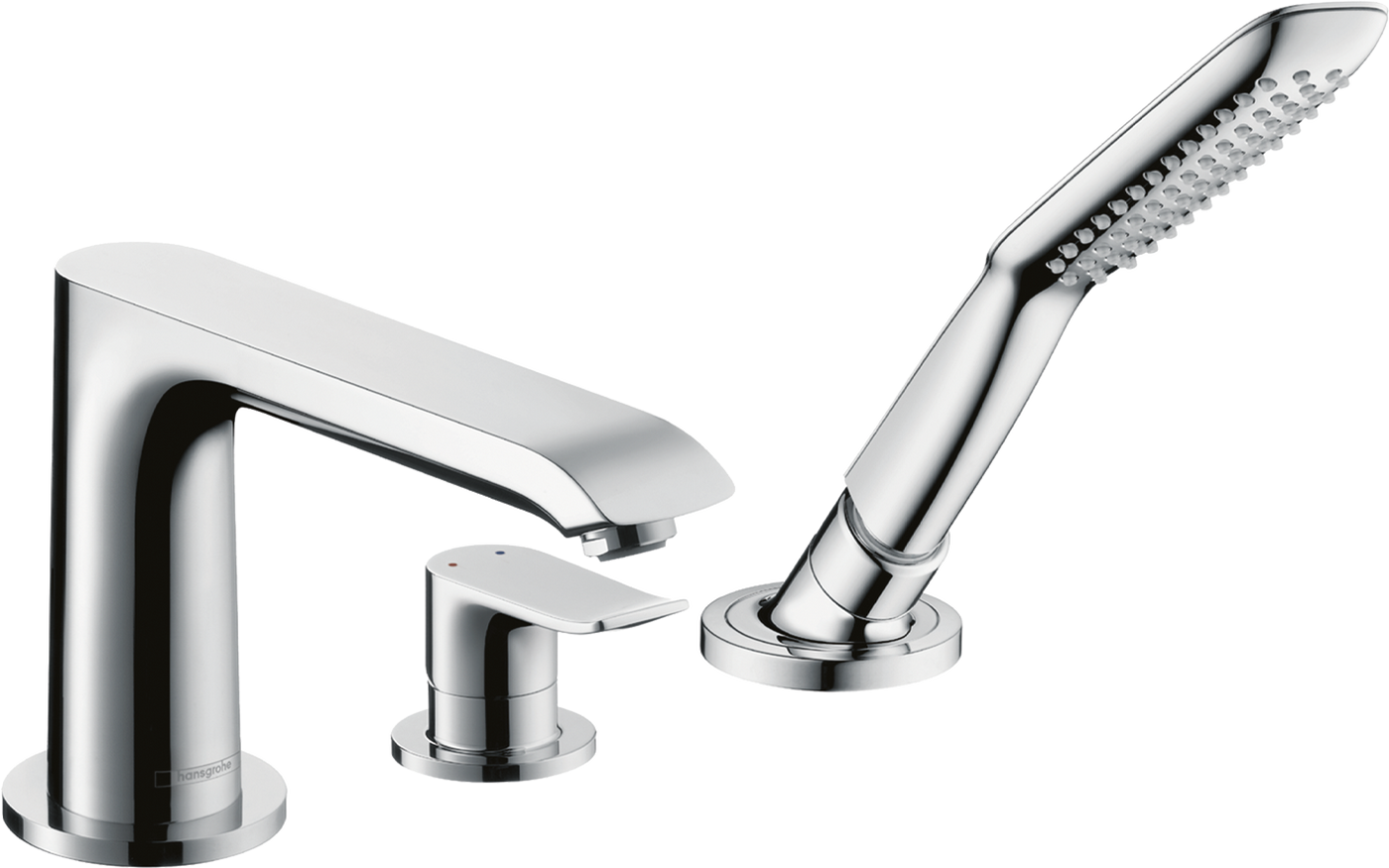 HansGrohe Metris 3 - Delikli Küvet Kenarı Tek Kollu Banyo Bataryası - 31190000
