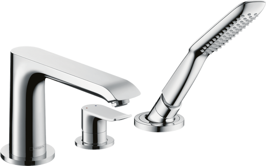 HansGrohe Metris 3 - Delikli Küvet Kenarı Tek Kollu Banyo Bataryası - 31190000