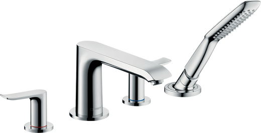 HansGrohe Metris 4 - Delikli Küvet Kenarı Banyo Bataryası - 31442000