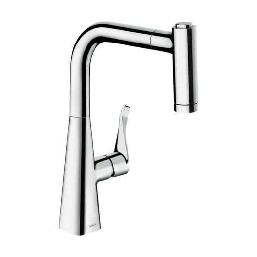 HansGrohe Metris M71 Tek Kollu Eviye Bataryası 220, Çekilebilir El Duşu, 2Jet  - 14834000