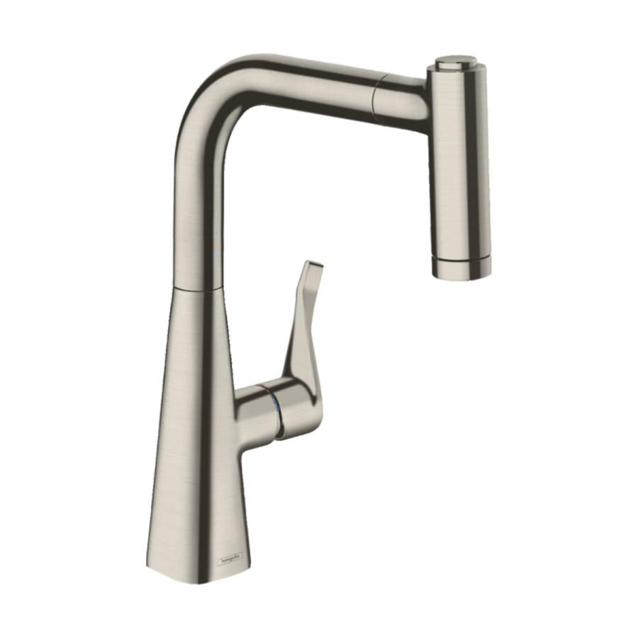 HansGrohe Metris M71 Tek Kollu Eviye Bataryası 220, Çekilebilir El Duşu, 2Jet  - 14834800