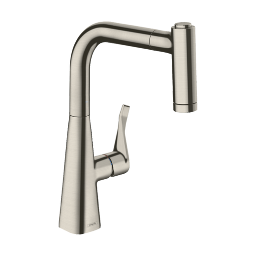 HansGrohe Metris M71 Tek Kollu Eviye Bataryası 220, Çekilebilir El Duşu, 2Jet  - 14834800
