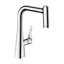 HansGrohe Metris M71 Tek Kollu Eviye Bataryası 220, Çekilebilir El Duşu, 2Jet, Sbox - 73800000