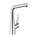 HansGrohe Metris M71 Tek Kollu Eviye Bataryası 320, Çekilebilir Gaga, 1Jet, Sbox - 73812000