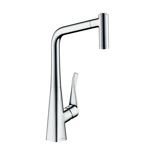 HansGrohe Metris M71 Tek Kollu Eviye Bataryası 320, Eco, Çekilebilir El Duşu, 2Jet  - 14780000