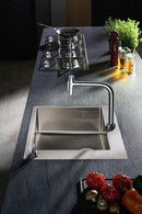 HansGrohe Metris Select M71 2 - Delikli Tek Kollu Eviye Bataryası 200, Çekilebilir El Duşu, 2Jet, Sbox - 73818000