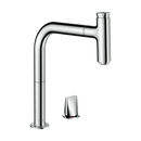 HansGrohe Metris Select M71 2 - Delikli Tek Kollu Eviye Bataryası 200, Çekilebilir Gaga, 1Jet, Sbox - 73804000