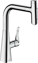 HansGrohe Metris Select M71 Tek Kollu Eviye Bataryası 240, Çekilebilir El Duşu, 2Jet, Sbox - 73817000