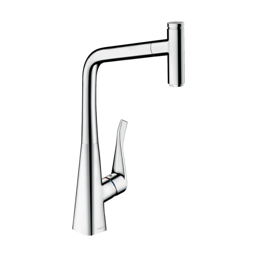 HansGrohe Metris Select M71 Tek Kollu Eviye Bataryası 320, Eco, Çekilebilir Gaga, 1Jet  - 14786000