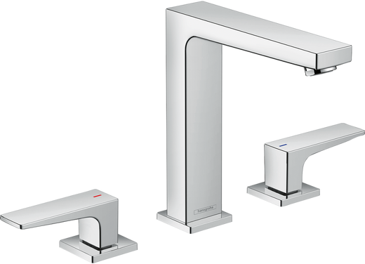 HansGrohe Metropol 3 - Delikli Lavabo Bataryası 160 Bas - Aç Gider Seti Ve Çubuk Volan İle - 32515000